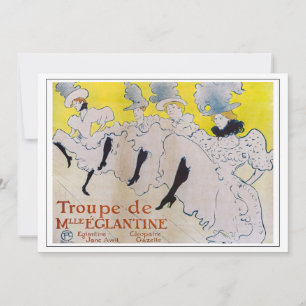 Toulouse-Lautrec - Troupe de Mlle Eglantine Tack Kort