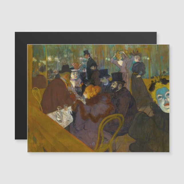 Toulouse-Lautrec - vid dragningskortet Magnetiskt  (Fram/baksida)