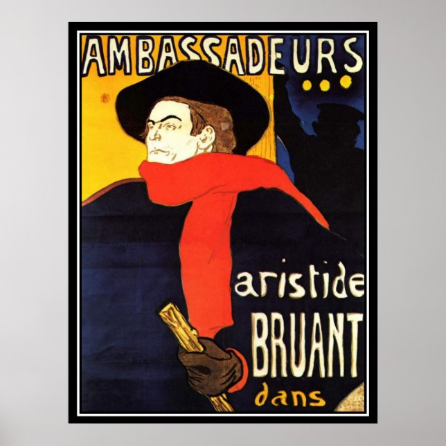 Toulouse-Lautrec Vintage affisch (Framsidan)