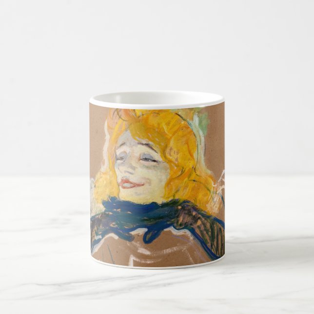 Toulouse-Lautrec - Yvette Guilbert sjunger Kaffemugg (Center)