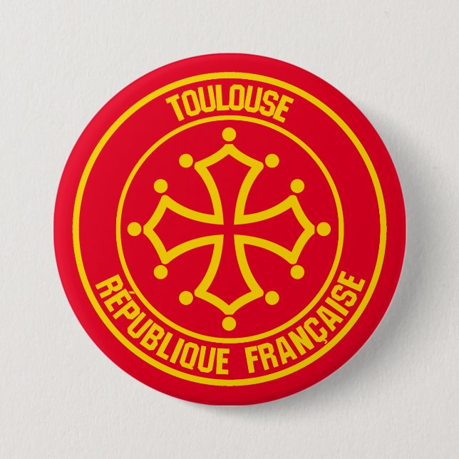 Toulouse Round Emblem Knapp (Framsida)