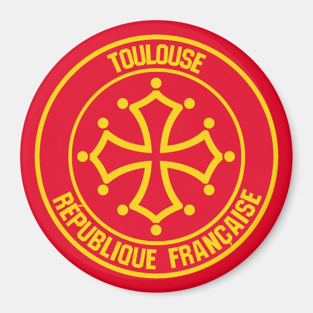 Toulouse Round Emblem Magnet (Framsidan)