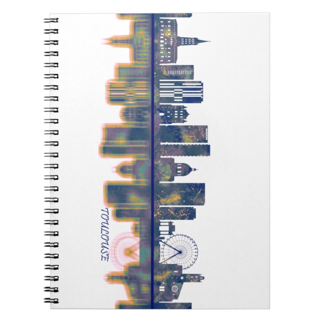 Toulouse Skyline Anteckningsbok (Framsidan)