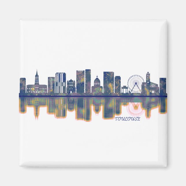 Toulouse Skyline Magnet (Framsidan)