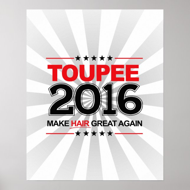 TOUPEE 2016 - Gör håret Underbart igen Poster (Framsidan)