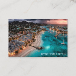 Tour and Travel Agent Antigua Half Moon Bay Photo  Visitkort