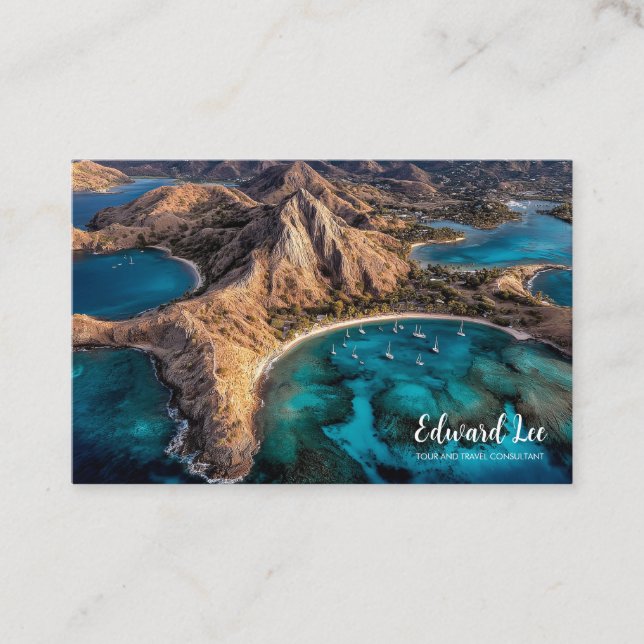 Tour and Travel exquisite  photo location  Visitkort (Framsida)