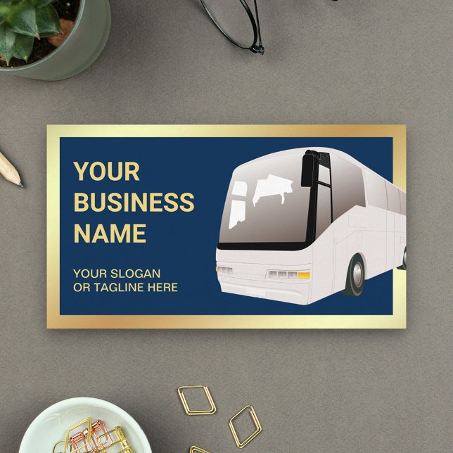 Tour Buss Travel Agent Visitkort (Skapare uppladdad)