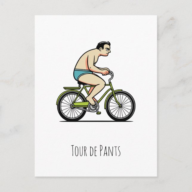 Tour de byxor vykort (Framsida)