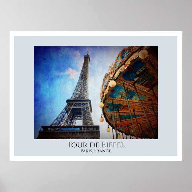 Tour de Eiffel Paris Poster (Framsidan)