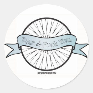 Tour de F*ck You Sticker Runt Klistermärke