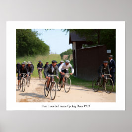 Tour de France 1903 Första Loppet Färg Redux Poster