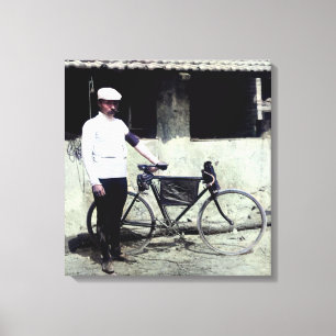 Tour De France 1903 Vinnare Maurice Garin Färgifie Canvastryck