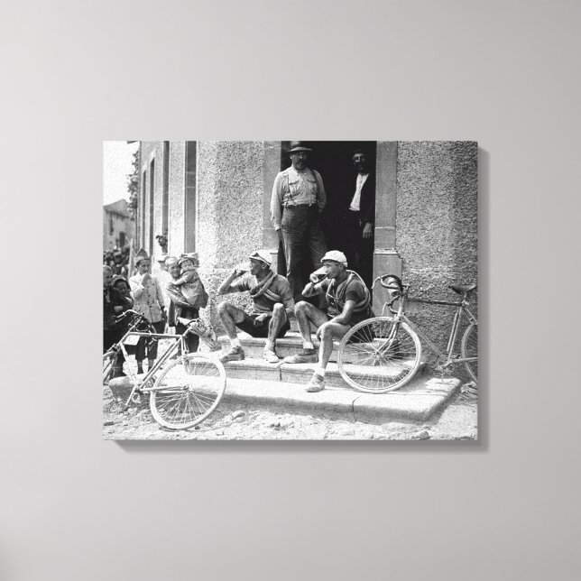 Tour de France 1921 Efter Etappen Öltid  Canvastryck (Framsida)