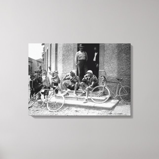 Tour de France 1921 Efter Etappen Öltid  Canvastryck (Framsida)