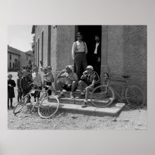Tour de France 1921 Efter Etappen Öltid Colo Poster