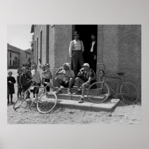 Tour de France 1921 Efter Etappen Öltid Colo Poster