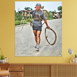 Tour de France 1928 Etapp 7 italien Giusto Cerutti Canvastryck