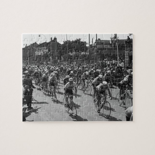 Tour de France 1962 Etapp 1 Masstart i Nancy Fr Pussel (Horisontell)