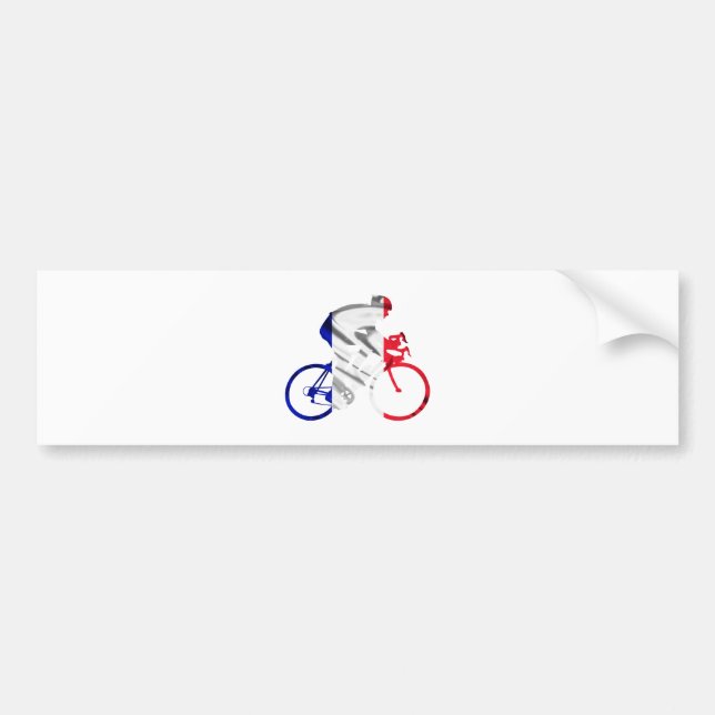 Tour De France cyklist Bildekal (Framsidan)
