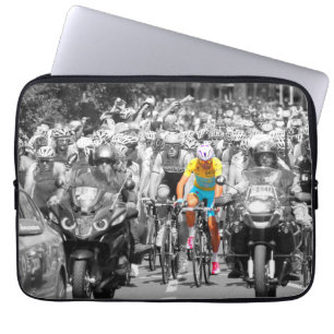 Tour de France Gul Tröja Peloton Cykeltävling  Laptop Fodral