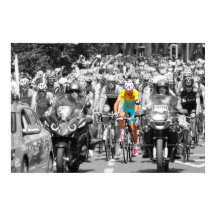 Tour de France Gul Tröja Peloton Cykeltävling 