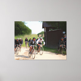 Tour de Frankrike 1903 Redux första Tävling Färg Canvastryck