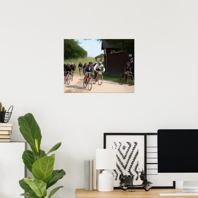 Tour de Frankrike 1903 Redux första Tävling Färg Poster (Hemmakontoret)