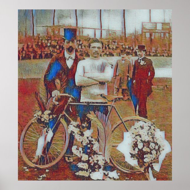 Tour De Frankrike 1903 Winner Maurice Garin Digita Poster (Framsidan)