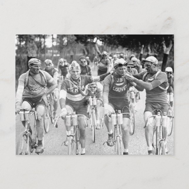 Tour De Frankrike 1920s Vykort (Framsida)