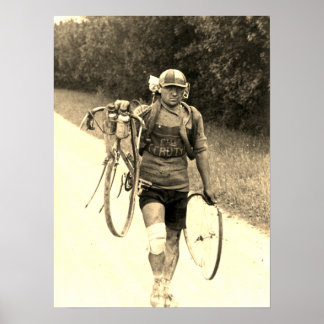 Tour de Frankrike 1928 Italienska Giusto Cerutti S Poster