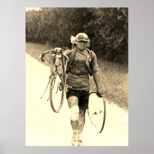 Tour de Frankrike 1928 Italienska Giusto Cerutti S Poster