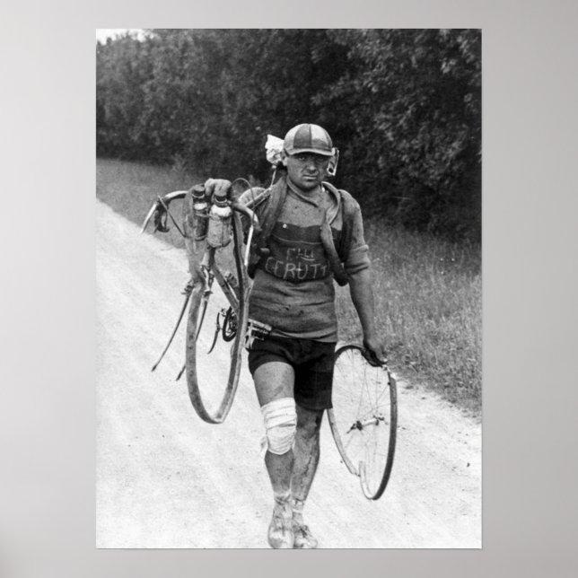 Tour de Frankrike 1928 Italienska Giusto Cerutti W Poster (Framsidan)