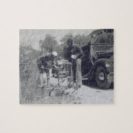 Tour de Frankrike 1936 Pitstop för reparation Pussel