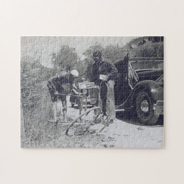 Tour de Frankrike 1936 Pitstop för reparation Pussel (Horisontell)