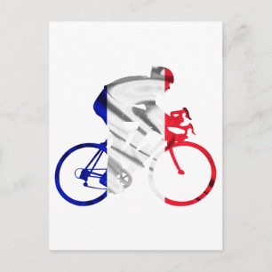 Tour de frankrike cyclist vykort
