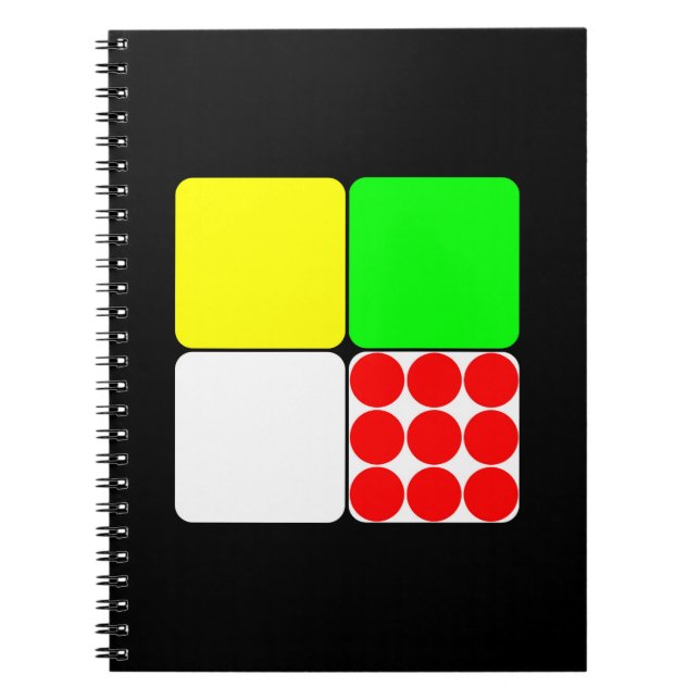 Tour de Frankrike Jerseys 3 Black Anteckningsbok (Framsidan)