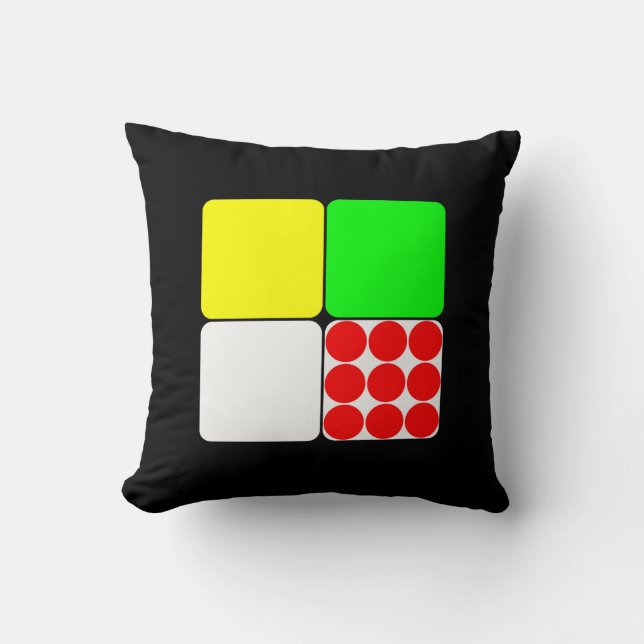 Tour de Frankrike Jerseys 3 Black Kudde (Framsida)