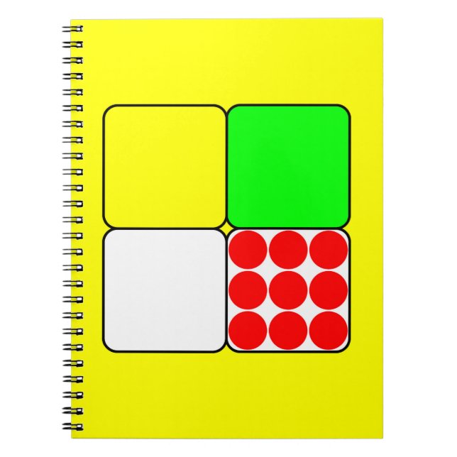 Tour de Frankrike Jerseys 3 Gult Anteckningsbok Med Spiral (Framsidan)