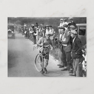 Tour De Frankrike Vintage 1930s Vykort