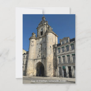 Tour de l'Horloge, La Rochelle, Frankrike Vykort