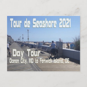 Tour de Seashore 2021 - Day Tour (DT) Ocean City Vykort