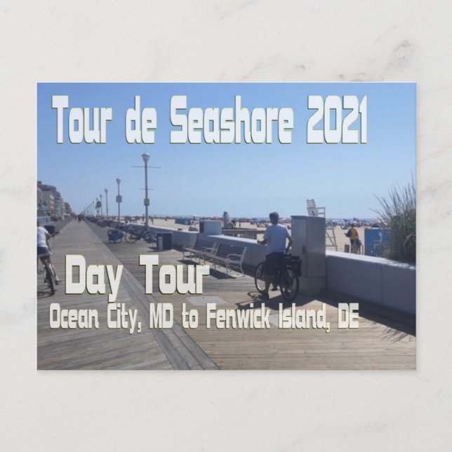 Tour de Seashore 2021 - Day Tour (DT) Ocean City Vykort (Framsida)