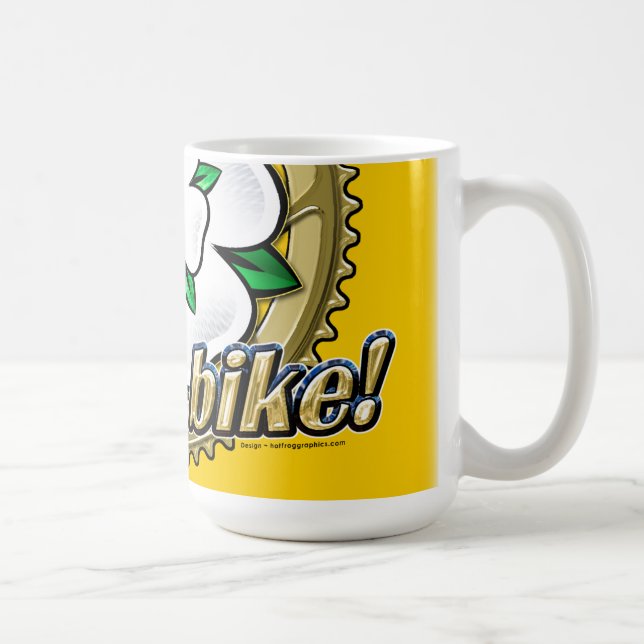 Tour de Yorkshire 2018"On yer Bike" kaffe mugg (Höger)