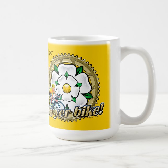 Tour de Yorkshire 2018"On yer Bike" kaffe mugg (Höger)