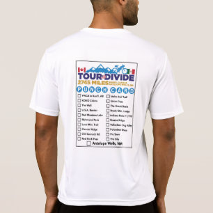 Tour Divide Slår kort T-shirt