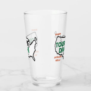 Tour Divide US logotyp pint glass Glaskopp