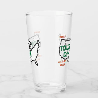 Tour Divide US logotyp pint glass Glaskopp