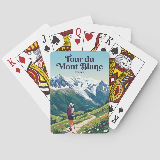 Tour du Mont Blanc Frankrike Casinokort (Baksidan)