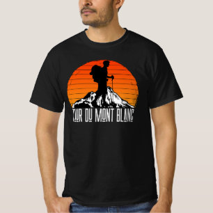 Tour du Mont Blanc - Hiking Trail Vintage Retro T Shirt